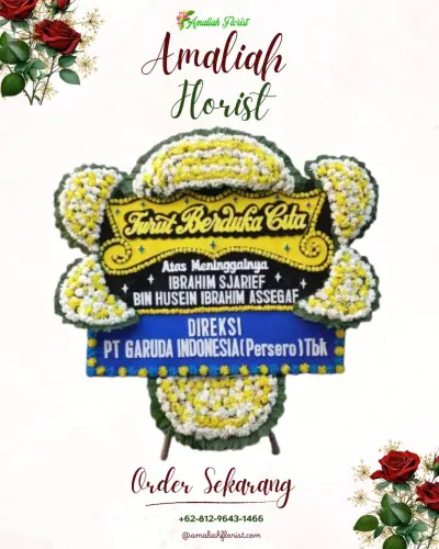 Papan Bunga Duka di Capar
